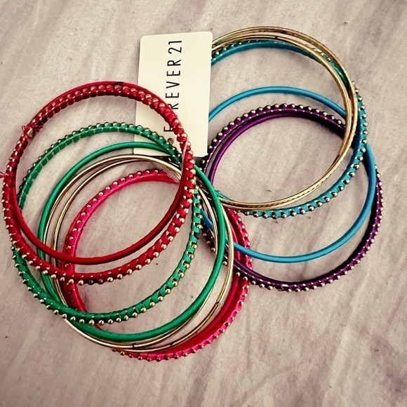 NWT multicolored bangles. Two of each color - Picture 2 of 3